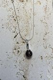 Lustre Drop Necklace Silver 